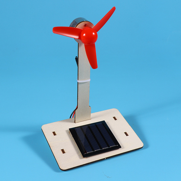 Windmill toy solar-powered for students