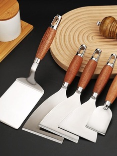 Stainless Steel Pancake Tool Pizza Spatula Cooking Steak Teppanyaki Flat Spatula Fried Egg Pancake Spatula Rice Cake