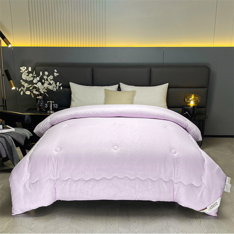 부드럽고 따뜻한 실크이불 [엠보싱-퍼플]