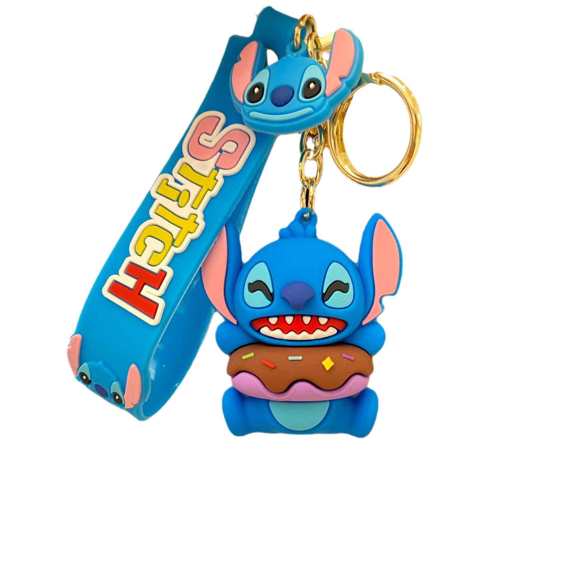 Dibujos Animados transfronterizos codiciosos puntada llavero colgante bolsa coche llavero muñeca rascando máquina regalo al por mayor