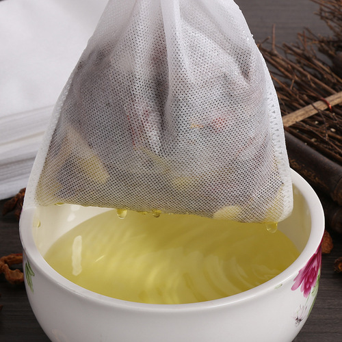 100 pieces of non-woven fabric 16*21cm threaded disposable tea bags, decoction bags, tea bags, soup bags, residue filter bags