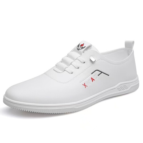 Men's Leather Shoes 2025 Spring Men's Shoes British Style Versatile Casual Breathable One-Piece Soft Sole Soft Face Driving Shoes