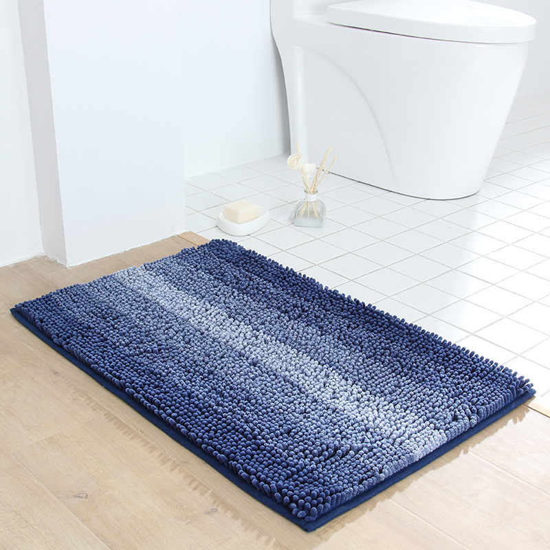 Chenille Floor Mat Carpet Door Mat Absorbent Foot Mat Bathroom Entrance Floor Mat Bedroom Toilet Bathroom Non-Slip Mat