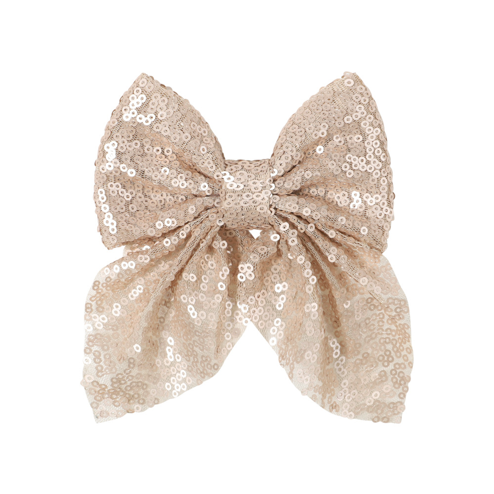 Fashion Bow Knot Sequin Pleated Hair Clip 1 Piece display picture 3