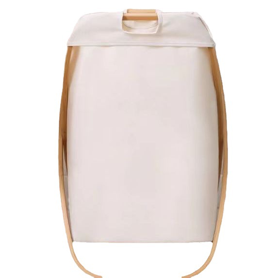 Cesta de ropa sucia de bambú con bolsa interior, ideal para baño, lavadero o ducha