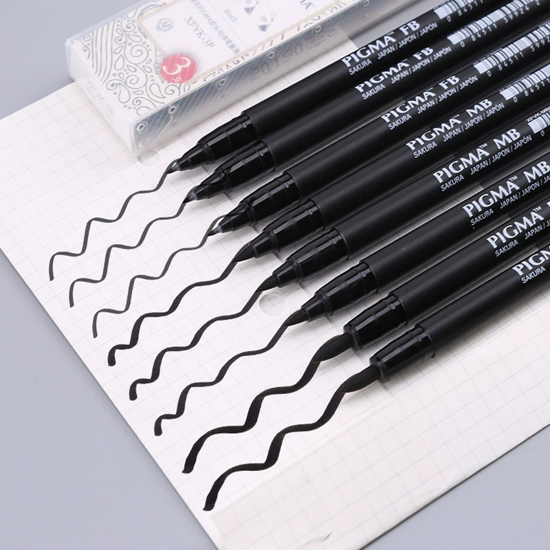 Japanese cherry blossom soft head pen beautiful pen calligraphy new brush new brush, big medium, small case signature pen, practice pen, hand -painted pen