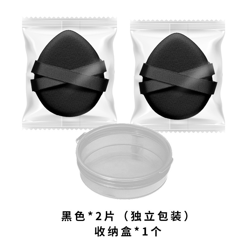 厚いダブルリボンパフ乾湿両用超ソフト化粧服貼り付けは粉を食べにくい携帯美化粧クッション卸売り|undefined