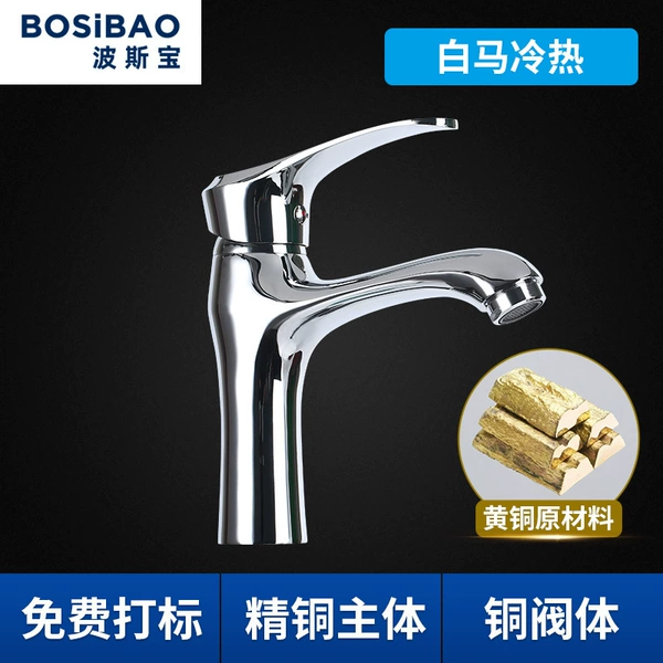 Persian Bao- (high standard all-bronze) White horse cold and cold basin (water content)