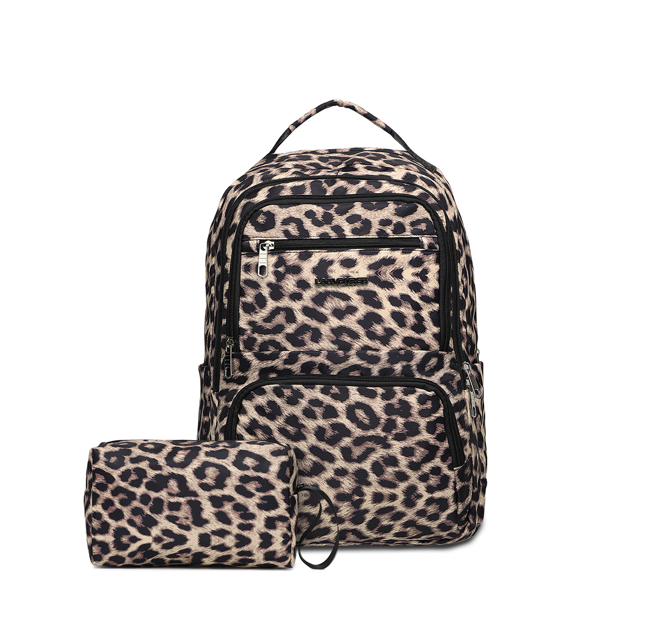 Dame rygsæk med leopardprint til rejse og hverdag_voghion.com
