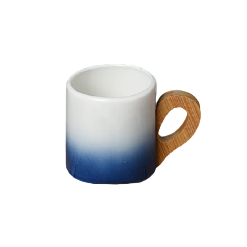 Día del maestro europeo transfronterizo de alta temperatura regalo de mano taza de café de oficina de desayuno casero taza de cerámica de bambú image 8