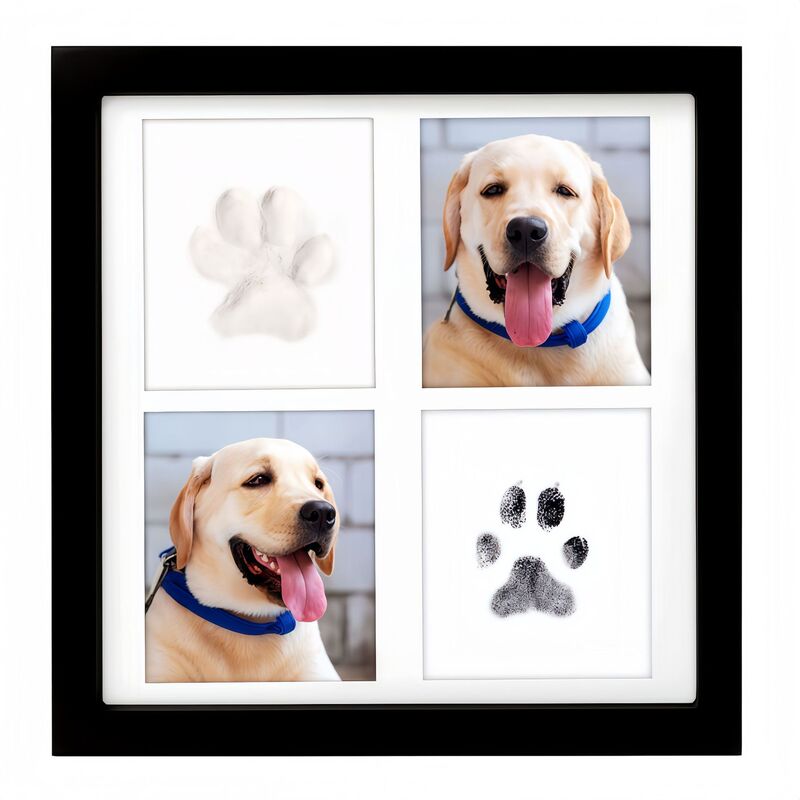 Source Manufacturer Amazon Baby Hand and Foot Print DIY Photo Frame Pet Paw Print Square Cross-Border Picture Frame Pet Memorial