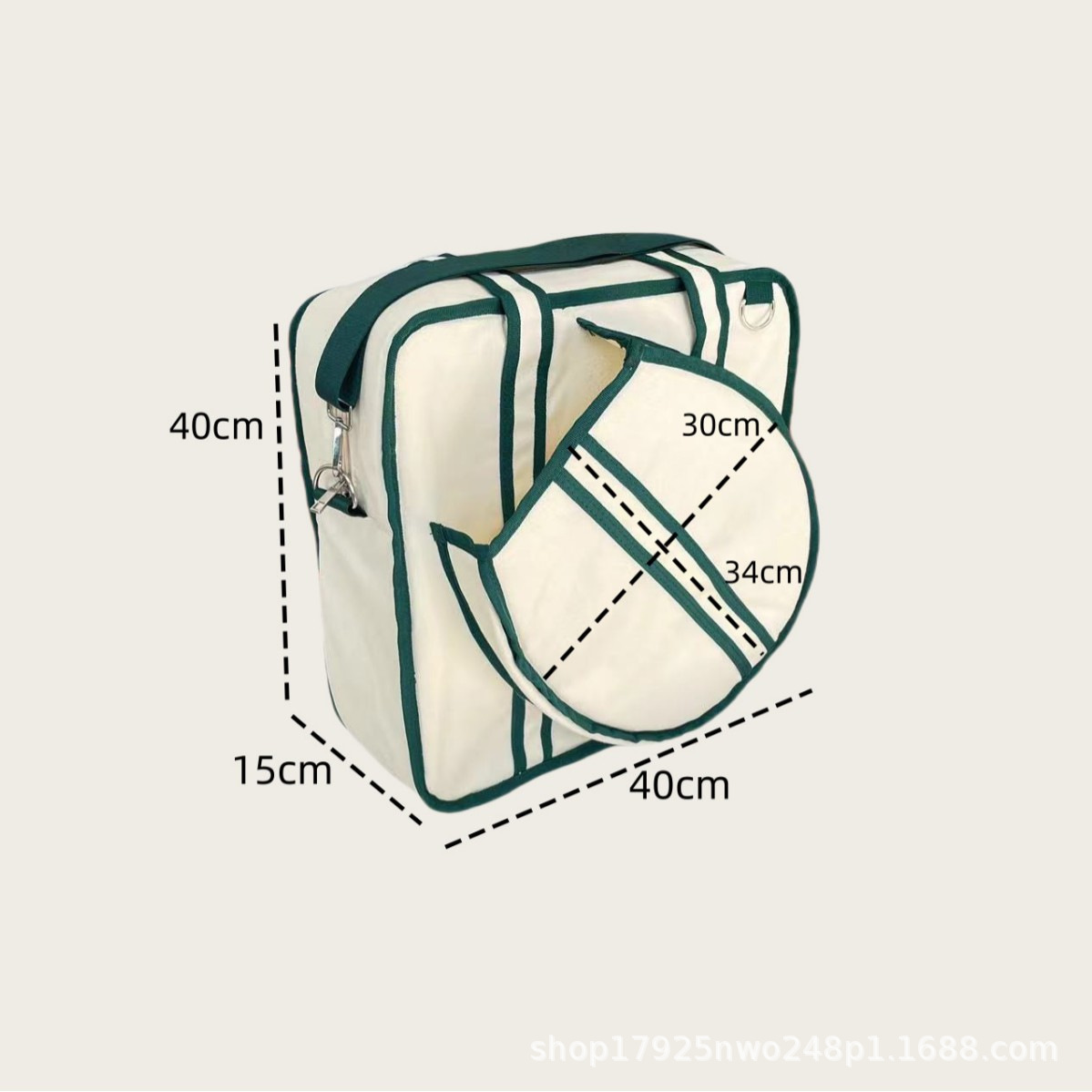 야외 스포츠 대용량 테니스 가방 휴대용 크로스 바디 백 스트라이프 인쇄 휴대용 다기능 레이더 가방 아마존