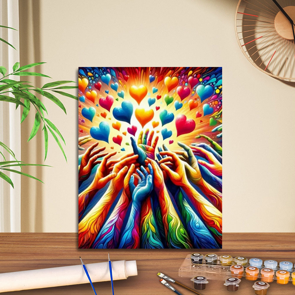 Transfronterizo jitdiy agente de pintura al óleo digital fabricantes al por mayor artesanal amazon pintura al óleo decorativa barraca de relleno