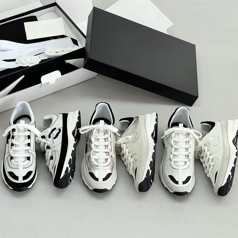 Made in Dongguan Hot Item ! New Chanel-Style Genuine Leather Sneakers in Panda Color Scheme, Casual Shoes, Lace-Up Thick-Soled Height-Increasing Dad Shoes Made in Dongguan Hot Item ! New Chanel-Style Genuine Leather Sneakers in Panda Color Scheme, Casual Shoes, Lace-Up Thick-Soled Height-Increasing Dad Shoes