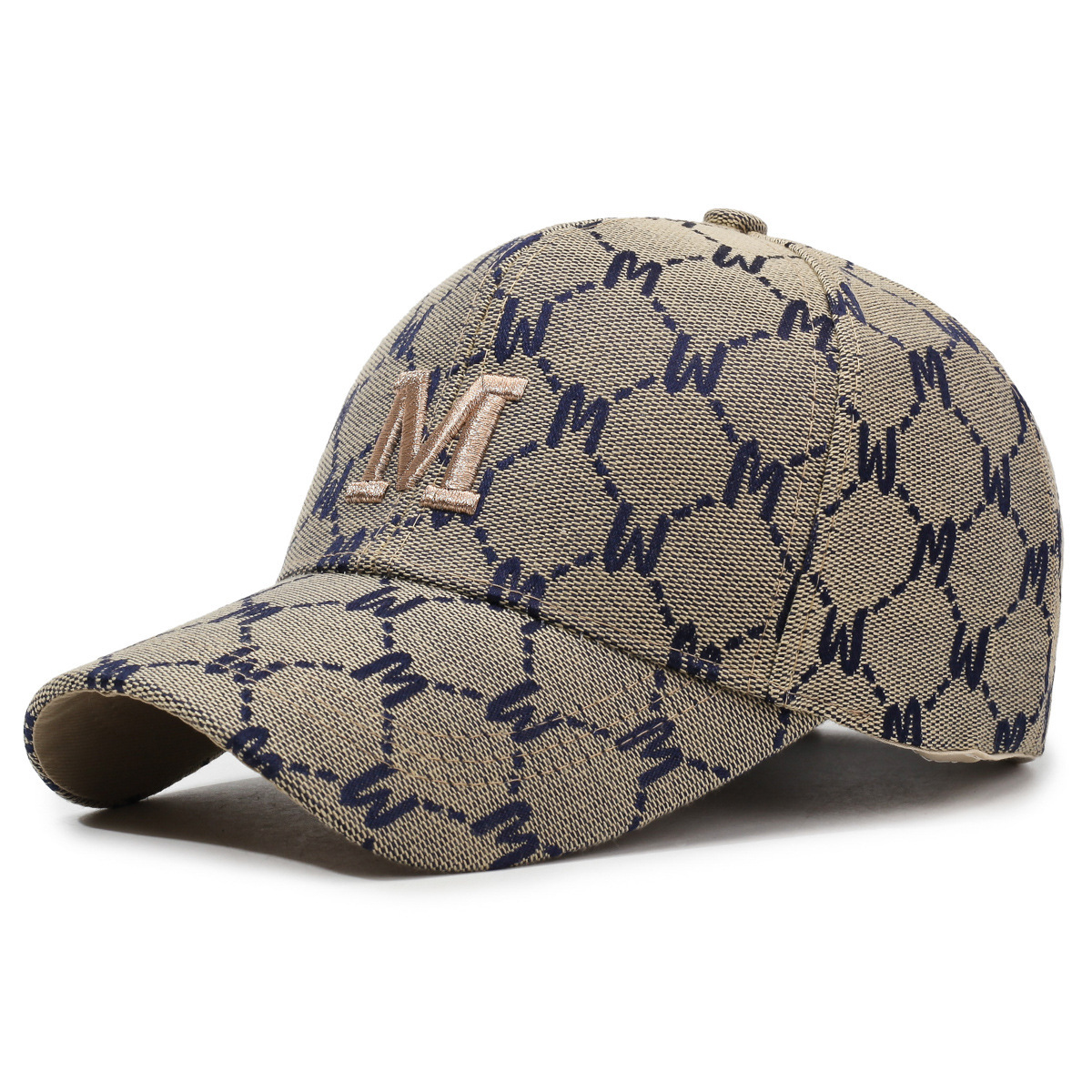 New Korean-style Ins-style Versatile Embroidered Blue Baseball Cap, Fashionable Sun Hat Suitable For Outdoor Travel_voghion.com