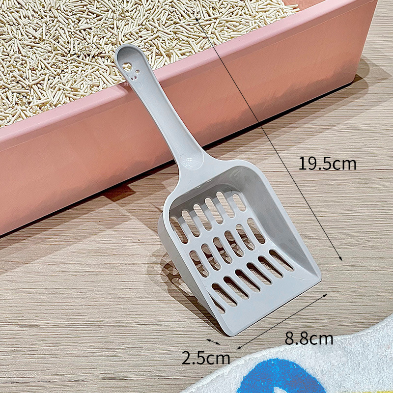 Fábrica de pala de arena para gatos venta directa de plástico para gatos limpio y simple para decollar el inodoro de malla hueca para gatos al por mayor