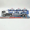 Transport, children's truck, double-layer trailer, police car