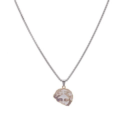 Venus Cross-Border Hip-Hop Pendant Necklace, Simple and Versatile Clasp Chain Accessory, Lockchain, Fashion Jewelry