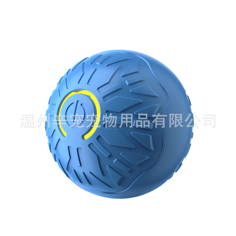 Pelota para perro a cuadros, 5.3cm, azul.