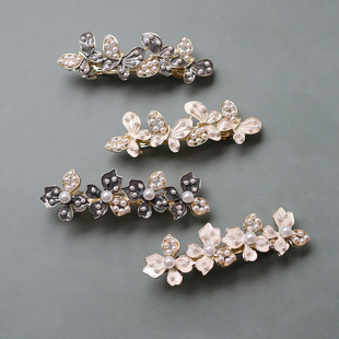 Forcina per capelli con fiore delicato e fata, forcina per capelli con perle fata, fermaglio per frangia squisita, fermaglio con una sola parola, fermaglio laterale per capelli spezzati, accessori per capelli_voghion.com