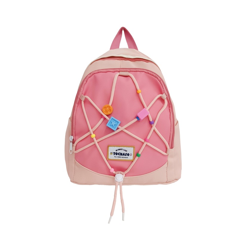 Bonita pequeña estrella mochila para niños y niñas estilo extranjero color de choque bolsas escolares para estudiantes de jardín de infantes nuevas mochilas para niños de cuerda de tracción