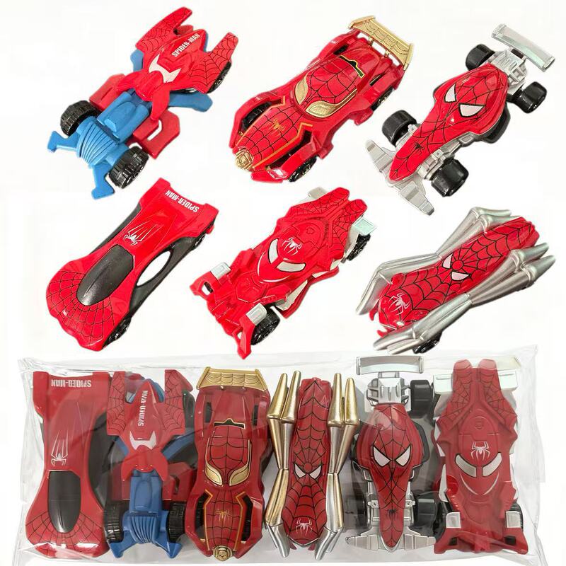 Cross-Border Superhero Spider-Man Alloy Sports Car Racing Car Children's Toy Alloy Model Foreign Trade Hot Sale