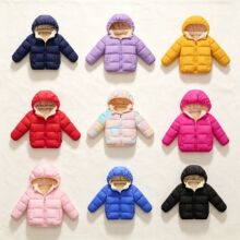 童装20256儿童羽绒棉服冬装加绒男女宝宝中小童装厚脱帽外套童棉