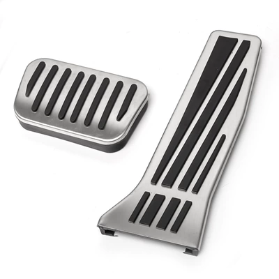 Suitable for Ledao accelerator pedal brake interior modification stainless steel aluminum alloy rest non-slip main driving pedal (Dekorativ pedal başlıqları) - ledao-stainless-steel-accelerator-brake-pedal-2-piece-set