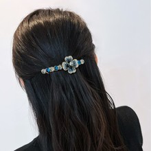 8-9mm天然海水大溪地黑珍珠发夹发卡一字夹高端奢华优雅礼物百搭