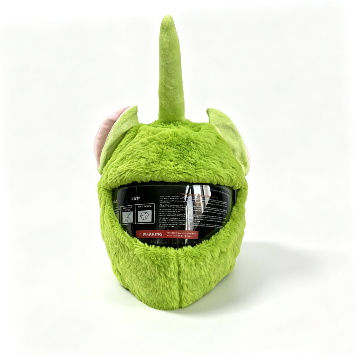Teletubbies plush helmet cover for outdoor cycling, scratch-resistant helmet cover, funny and unique motorcycle helmet cover