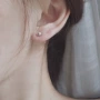 天然小巧简约s925耳钉