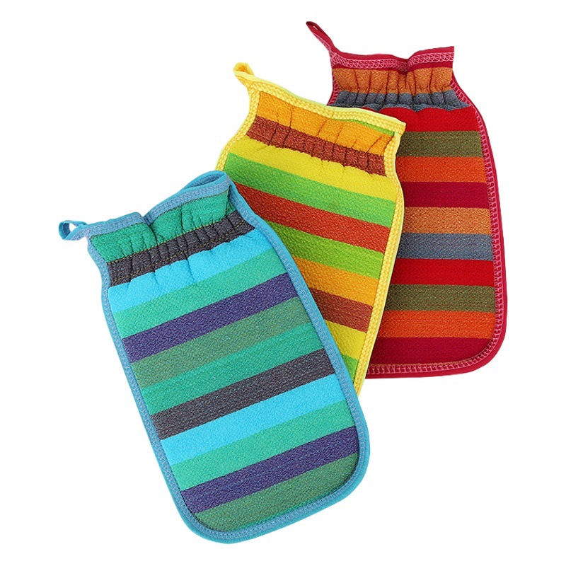 Corea del Sur fuerte hogar hombres y mujeres adultos Toalla de baño espalda frotando guantes baño artefacto espalda frotando barro frotando gris