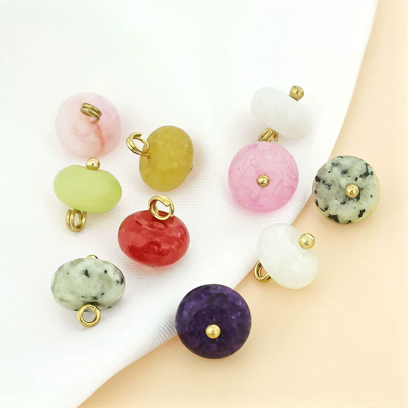 Красочные нефритовые пуговицы, костюм Тан, династия Хань, Cheongsam, аксессуары для одежды, рубашка, кардиган, пуговицы, пуговицы из натурального нефрита, ювелирные изделия