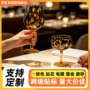 斑点餐厅高档复古葡萄酒杯