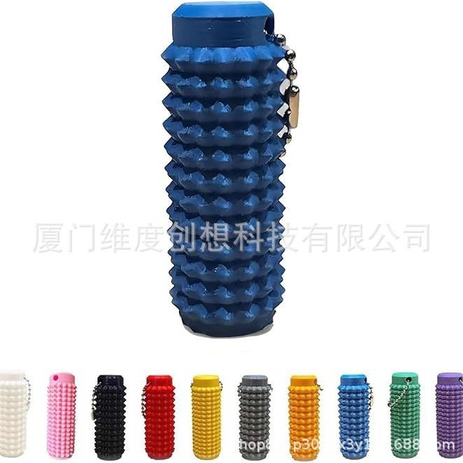 Transfronterizo nuevo Spiky Grippie Stim Keychain llavero portátil de masaje de descompresión de la punta del dedo
