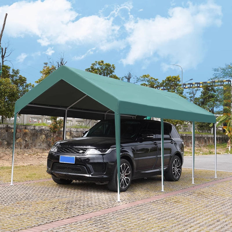 3Mx5M 스톨 어닝 짙은 녹색