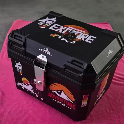 Electric car tail box Delivery Box, Rider Equipment - on-the-road-45l-large-capacity-thickened-design-standard-configuration-is-top-configuration