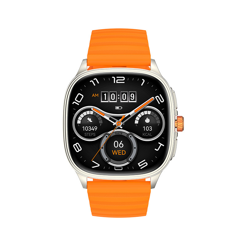 Smartwatch mit Bluetooth, Sprachsteuerung, Herzfrequenzmesser und Fitness-Tracker (HK 73)_voghion.com