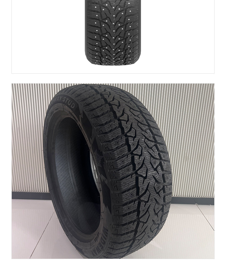 Wardway SNOWAY STUD snow tires 195/65R15, featuring snow studs, anti-slip, thickened, and wear-resistant