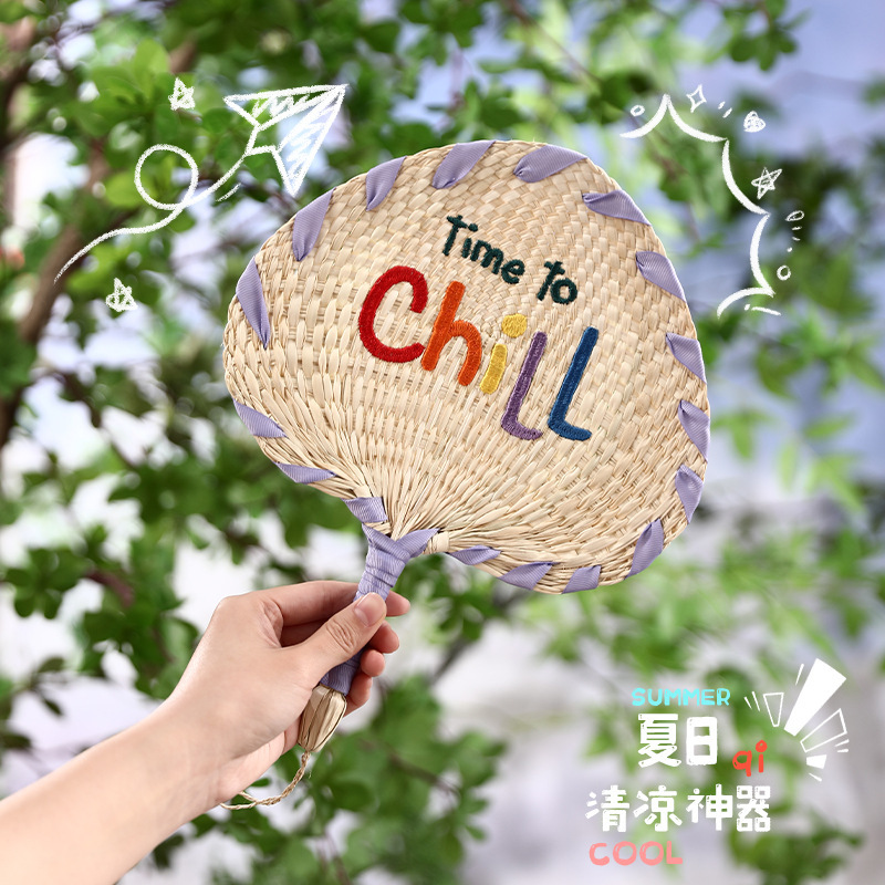 扇子蒲扇旧式大芭蕉扇夏家庭用手織り古風長持ち子供赤ちゃん葵扇|undefined