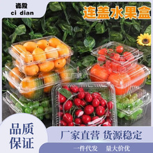 水果盒一次性塑料草莓保鲜盒枇杷打包盒西梅菠萝蜜带盖果蔬包装盒