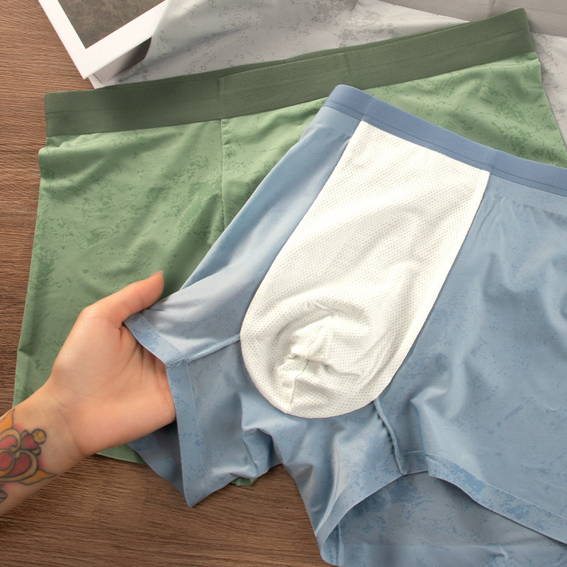 Ropa interior masculina de verano, antibacteriano, ultrafino, de secado rápido, cómodo y cómodo, calzoncillos bóxer deportivos fríos para niños