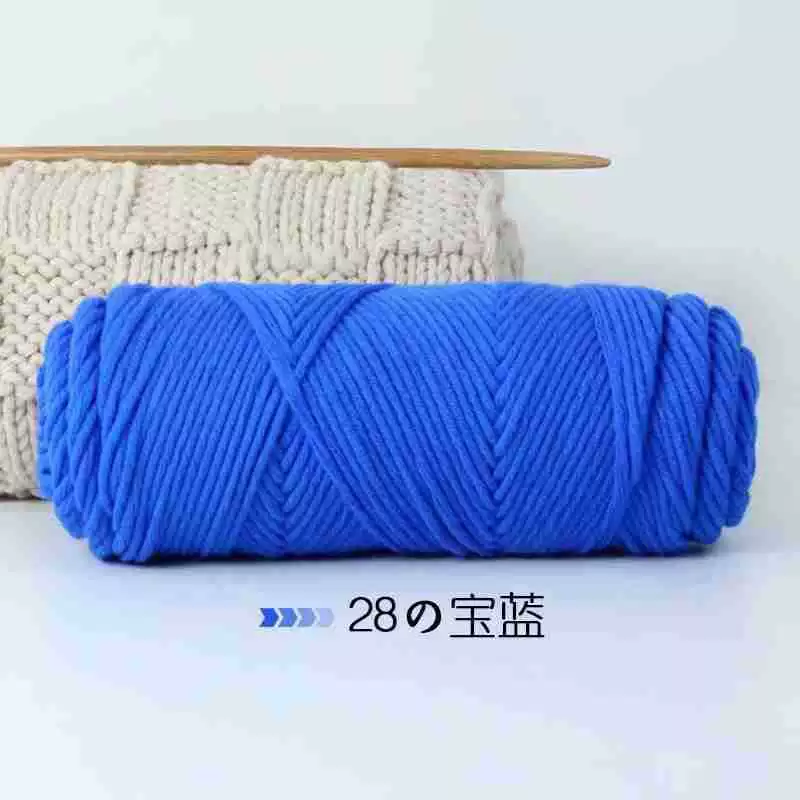 8-проволочная пряжа Lover Cotton, толстая расширенная волокнистость, моток 100 г, крупный вязальный размер 3–7 мм, 5 шт.