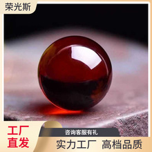 血珀单珠缅甸琥珀配珠波罗的海单颗蜜蜡手串隔珠文玩金刚文玩配饰