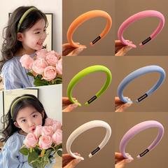 2023 Korean new children's hairband, same style green headband, hairpin, girl's high-looking hair bundle headwear