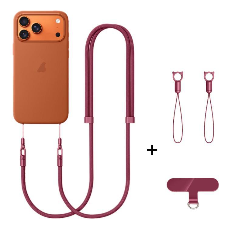 XDcase cuerda de poliéster de 7 mm Doble hebilla ajustable cables de teléfono móvil para cualquier caso de teléfono móvil