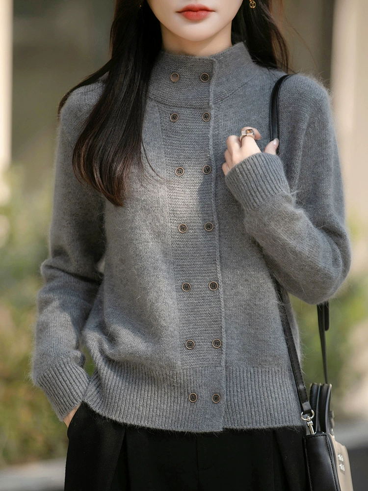 Retro keep warm sweater, knitted cardigan