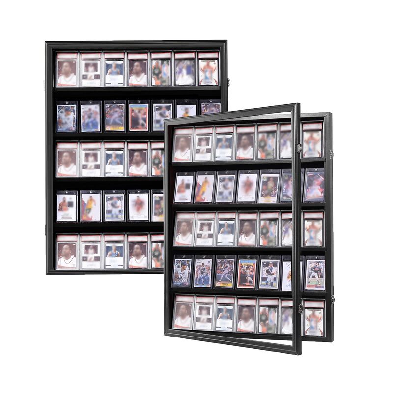 Cross-border football and basketball star card collection photo frame multi-compartment sports card storage display box frame wholesale