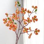 仿真花山茱萸现代简约花艺桐木花手感花假花家居人造花卉装饰摆设