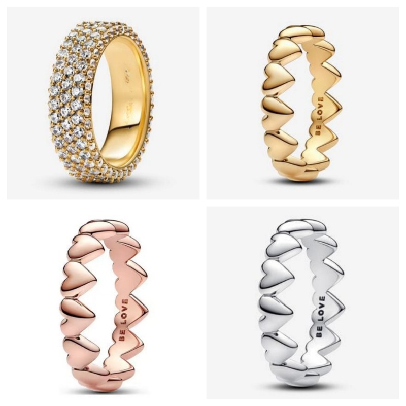 new-hot-sales-925-silver-plating-rose-gold-hearts-rings-women-diy-charm-jewelry-fine